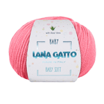 Lana-Gatto-Gomitolo-100--Pura-Lana-Vergine-Merino-Extrafine-Linea-Baby-Soft-con-Aloe-Vera---Tonalita-Rosa