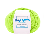 Lana-Gatto-Gomitolo-100--Pura-Lana-Vergine-Merino-Extrafine-Linea-Super-Soft---Tonalita-Fluo