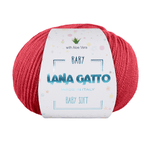 Lana Gatto Gomitolo 100% Pura Lana Vergine Merino Extrafine, Linea Baby Soft con Aloe Vera - Tonalità Calde