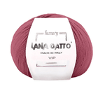 Lana Gatto Gomitolo Lana Merino Extrafine e Cashmere, Linea Vip - Tonalità Rosa e Viola