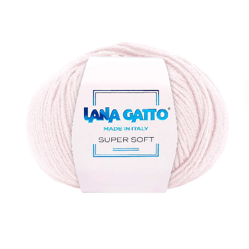 Lana-Gatto-Gomitolo-100--Pura-Lana-Vergine-Merino-Extrafine-Linea-Super-Soft---Tonalita-Pastello