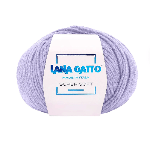 Lana-Gatto-Gomitolo-100--Pura-Lana-Vergine-Merino-Extrafine-Linea-Super-Soft---Tonalita-Pastello