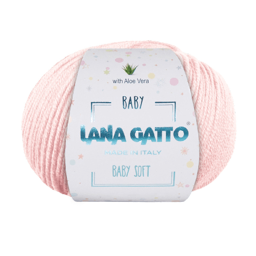 Lana-Gatto-Gomitolo-100--Pura-Lana-Vergine-Merino-Extrafine-Linea-Baby-Soft-con-Aloe-Vera---Tonalita-Rosa