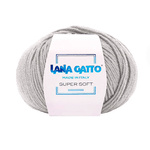 Lana Gatto Gomitolo 100% Pura Lana Vergine Merino Extrafine, Linea Super Soft - Tonalità Fredde