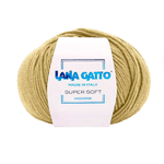 Lana Gatto Gomitolo 100% Pura Lana Vergine Merino Extrafine, Linea Super Soft - Tonalità Calde