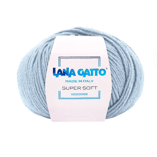 Lana-Gatto-Gomitolo-100--Pura-Lana-Vergine-Merino-Extrafine-Linea-Super-Soft---Tonalita-Blu