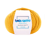 Lana Gatto Gomitolo 100% Pura Lana Vergine Merino Extrafine, Linea Super Soft - Tonalità Accese