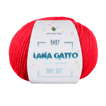 Lana Gatto Gomitolo 100% Pura Lana Vergine Merino Extrafine, Linea Baby Soft con Aloe Vera - Tonalità Calde