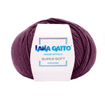 Lana-Gatto-Gomitolo-100--Pura-Lana-Vergine-Merino-Extrafine-Linea-Super-Soft---Tonalita-Rosso