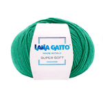 Lana Gatto Gomitolo 100% Pura Lana Vergine Merino Extrafine, Linea Super Soft - Tonalità Accese