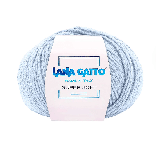 Lana-Gatto-Gomitolo-100--Pura-Lana-Vergine-Merino-Extrafine-Linea-Super-Soft---Tonalita-Blu