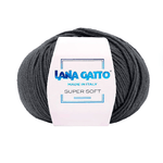 Lana Gatto Gomitolo 100% Pura Lana Vergine Merino Extrafine, Linea Super Soft - Tonalità Fredde