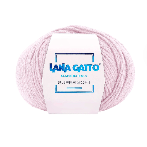 Lana-Gatto-Gomitolo-100--Pura-Lana-Vergine-Merino-Extrafine-Linea-Super-Soft---Tonalita-Pastello