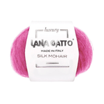 Lana Gatto Gomitolo Silk Mohair, Linea Luxury - Tonalità Rosa e Viola