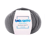 Lana Gatto Gomitolo 100% Pura Lana Vergine Merino Extrafine, Linea Super Soft - Tonalità Fredde