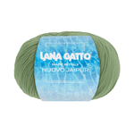 Lana-Gatto-Gomitolo-100--Cotone-Mako-Linea-Nuovo-Jaipur---Tonalita-Verde