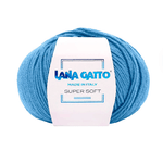 Lana-Gatto-Gomitolo-100--Pura-Lana-Vergine-Merino-Extrafine-Linea-Super-Soft---Tonalita-Blu