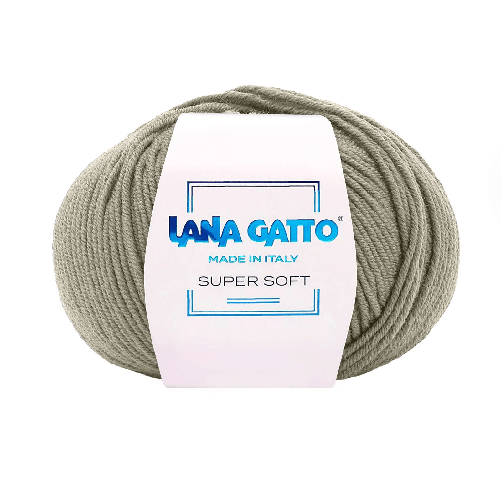 Lana-Gatto-Gomitolo-100--Pura-Lana-Vergine-Merino-Extrafine-Linea-Super-Soft---Tonalita-Verde