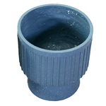 Vacchetti-Portavaso-resina-blu-petrolio-cmø38h40