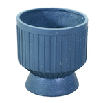 Vacchetti Portavaso resina blu petrolio cmø34h36,5