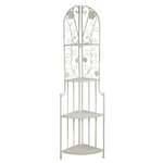 Vacchetti Scaffale metallo milena 4 piani ad angolo bianco cm48x33h160