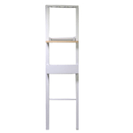 Vacchetti-Attaccapanni-stand-legno-4-posti-bianco-con-mensola-cm40x13h160