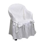 Vacchetti Coprisedia poltrona bianco poliestere cm44x38h38/45