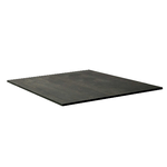 Vacchetti Top tavolo hpl effetto legno nero rettangolare cm55x69x1