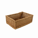 Vacchetti Cesta espositore vimini dritta rettangolare cm50x35h17