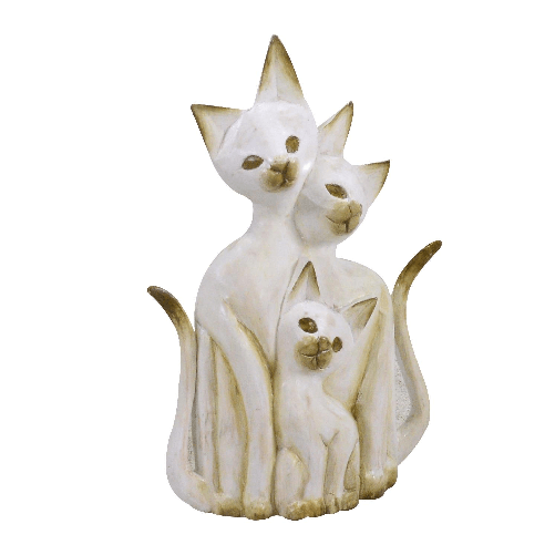 Vacchetti-Gatto-legno-bianco-marrone-cm26x7h40