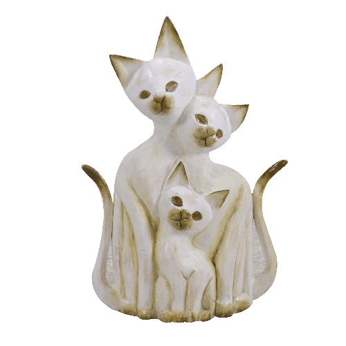 Vacchetti-Gatto-legno-bianco-marrone-cm26x7h40