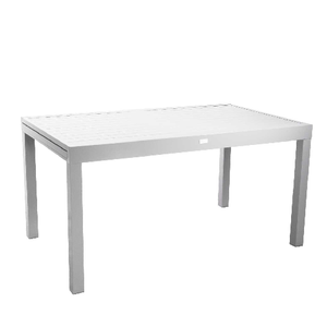 Vacchetti Tavolo alluminio sullivan bianco cm150/210x90h73