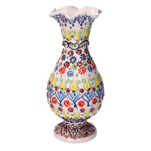 Vacchetti-Vaso-ceramica-bianco-cm-ø14h30