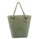 Vacchetti Borsa paglia africa verde sfumato cm45x15h42