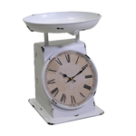 Vacchetti Orologio metallo bianco tondo cm29x27x29