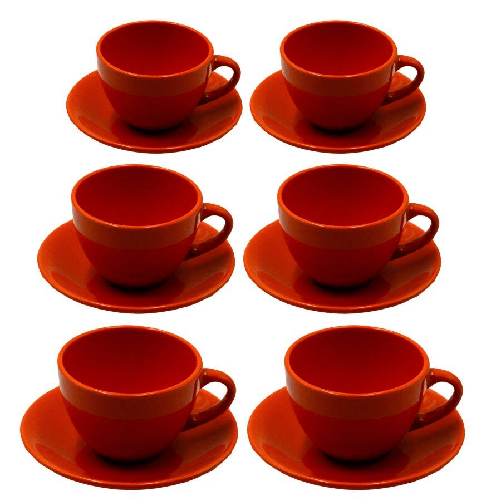 Vacchetti-Tazza-the-set-6-pezzi-romeo-arancione-c-piattino