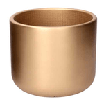 Vacchetti Vaso cemento oro lucido cm ø19h18,5