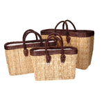 Vacchetti Borsa paglia 1-3 naturale cm45x18h32/42