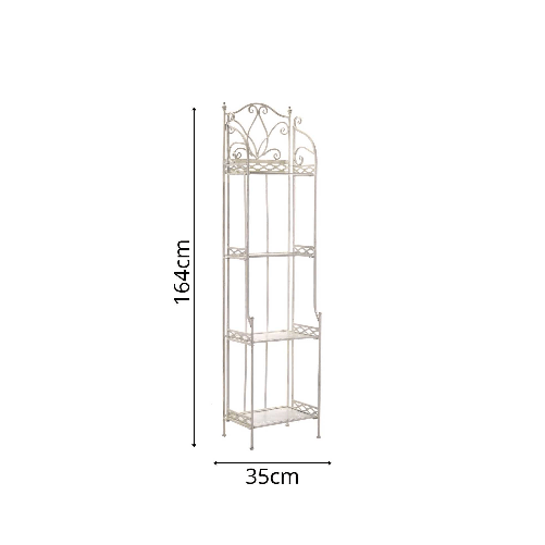 Vacchetti-Scaffale-metallo-aprilia-bianco-brush-4piani-stretto-cm35x31h164