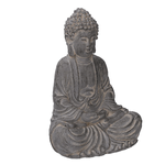 Vacchetti Buddha resina grigio cm27x20h39