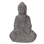 Vacchetti-Buddha-resina-grigio-cm27x20h39