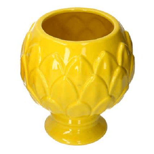 Vacchetti-Vaso-calice-ceramica-giallo-cm-ø205h215