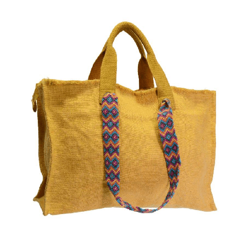 Vacchetti-Borsa-juta-giallo-cm46xh32x14