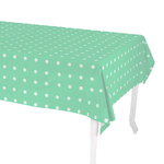 Vacchetti-Tovaglia-pop-pois-verde-acqua-rettangolare-cm140x240