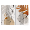 Vacchetti-Paravento-stampa-foglie-beige-arancione3-ante-rettangolare-cm1206x25h180