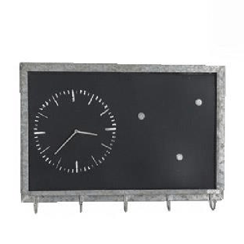 Vacchetti-Lavagna-metallo-con-orologio-e-portachiavi-5-posti-cm63x46x9