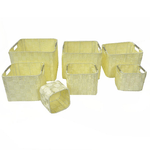 Vacchetti Cassetto poliestere crema 1-7 cm30x30h20