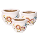 Vacchetti Coprivaso ceramica 1-3 girasole chiaro cmø30h21