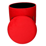 Vacchetti-Puff--contenitore-tessuto-rosso-con-gambe-cm-ø40h51