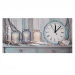 Vacchetti-Orologio-quadro-led-mare-legno-con-candele-cm60x30x22